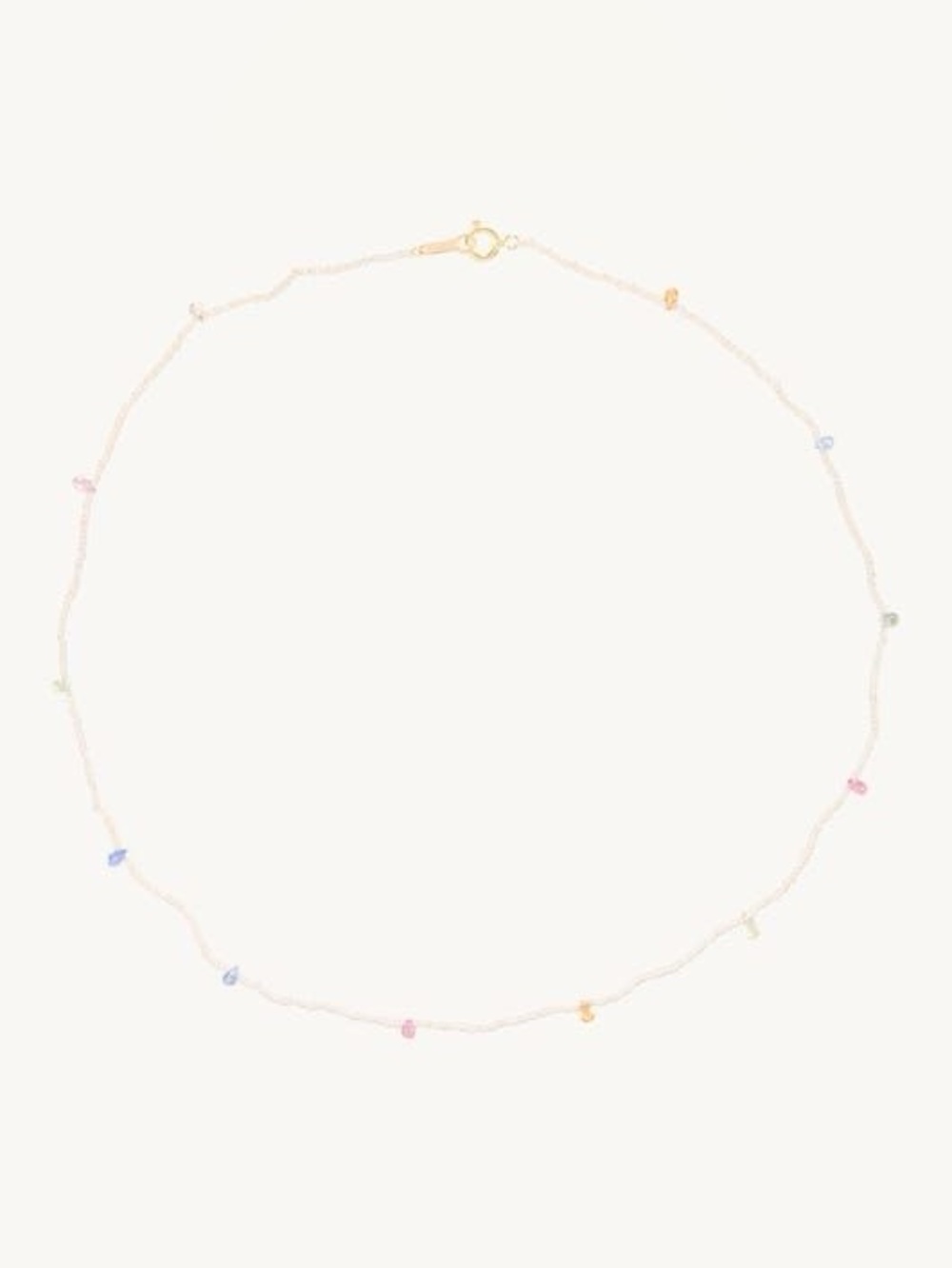 RARE Catbird Confetti Pearl & Sapphire Necklace - Picture 3 of 14